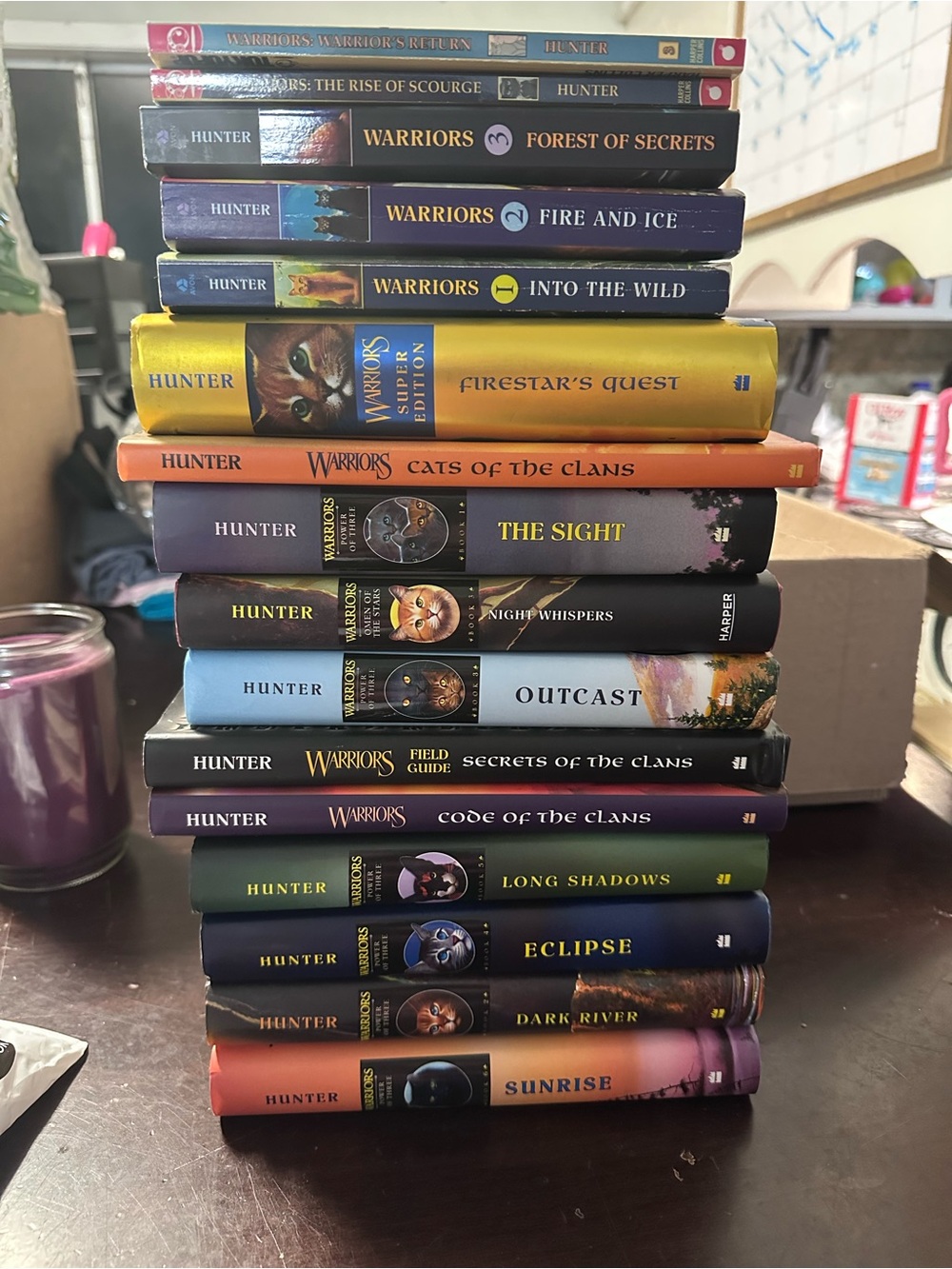 Warriors Erin Hunter 16 Book Lot Bundle Warrior Cats Hardcover Paperback